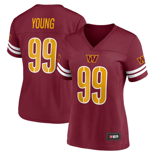 Women's Chase Young Burgundy Washington Commanders Game Time Player Jersey