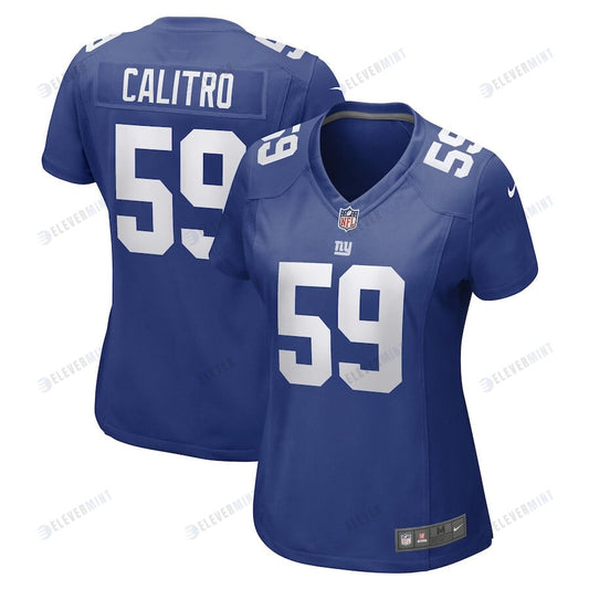 Austin Calitro New York Giants Women's Game Player Jersey - Royal