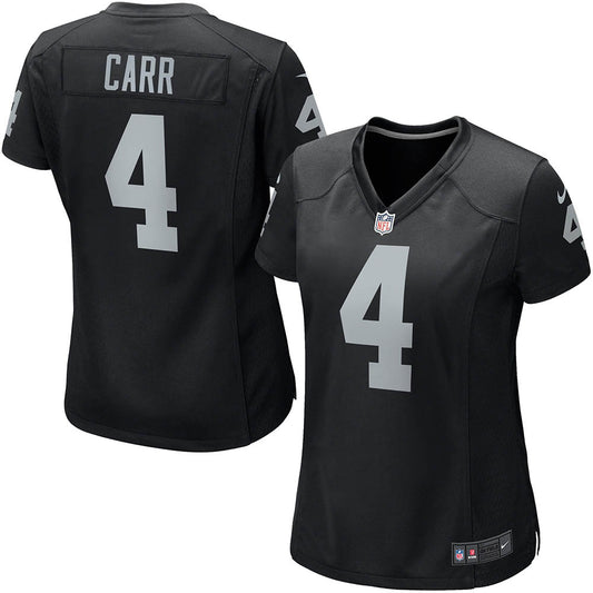 Women's Las Vegas Raiders Derek Carr Game Player Jersey Black