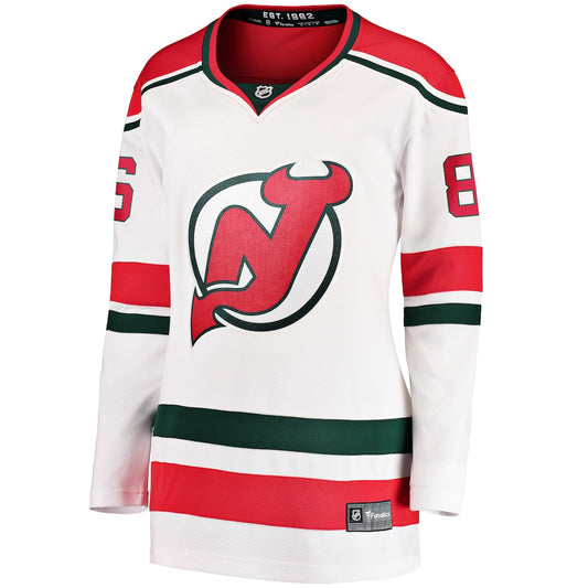 Women's Jack Hughes Fanatics Devils Alternate Premier Breakaway Jersey - White