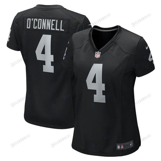 Aidan O'Connell 4 Las Vegas Raiders Women Game Jersey - Black