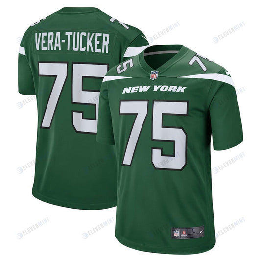 Alijah Vera-Tucker 75 New York Jets Men Game Jersey - Gotham Green