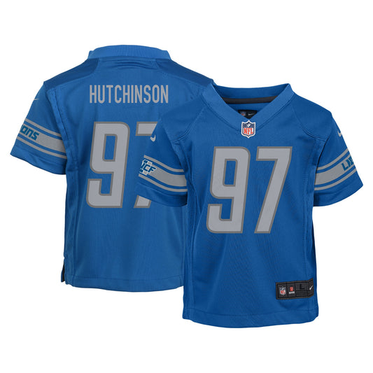 Aidan Hutchinson Detroit Lions Nike Preschool Game Jersey - Blue