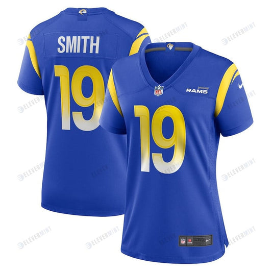 Xavier Smith 19 Los Angeles Rams Game Women Jersey - Royal