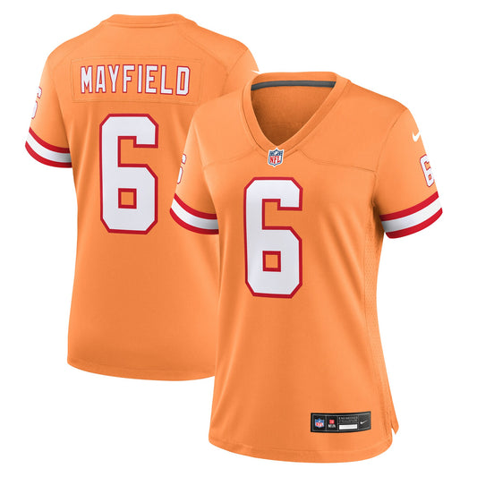 Baker Mayfield Tampa Bay Buccaneers Nike Women's Throwback Game Jersey - Orange