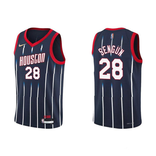 Youth Houston Rockets Alperen Sengun City Edition Jersey - Navy