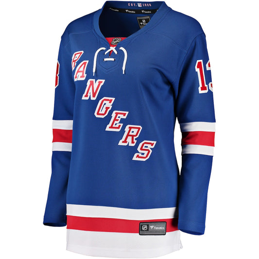 Women's Alexis Lafreniere Fanatics Rangers Home Premier Breakaway Jersey - Blue