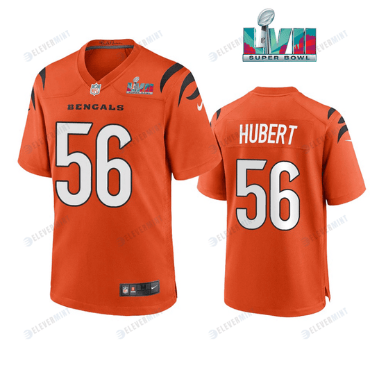 Wyatt Hubert 56 Cincinnati Bengals Super Bowl LVII Men Game Jersey