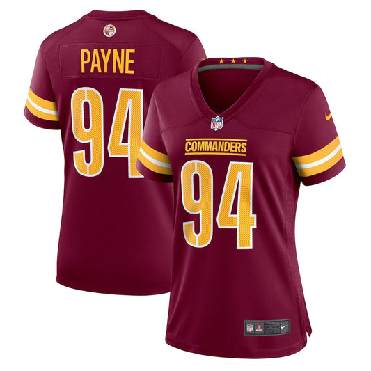 Women's Washington Commanders DaRon Payne Game Jersey - Burgundy