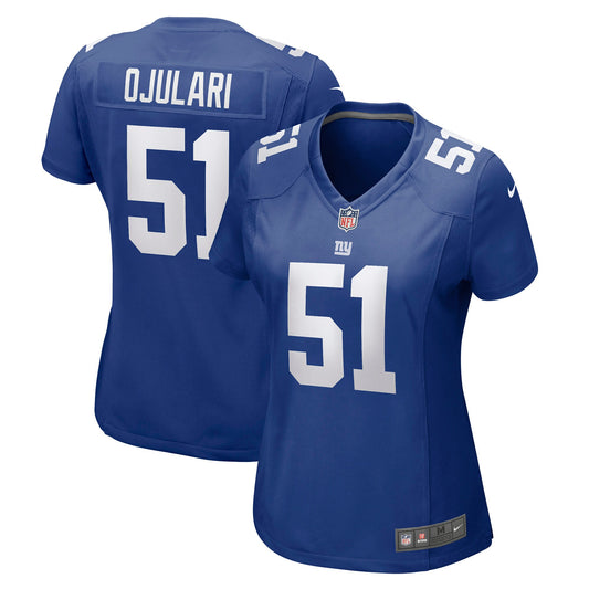 Azeez Ojulari New York Giants Nike Women's Game Player Jersey - Royal