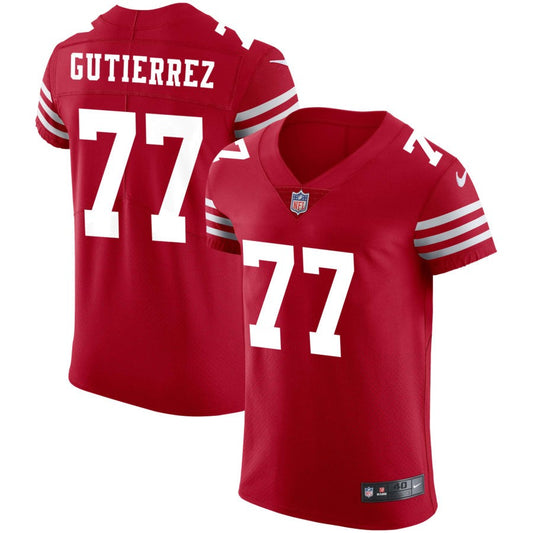 Alfredo Gutierrez San Francisco 49ers Nike Vapor Elite Jersey - Scarlet