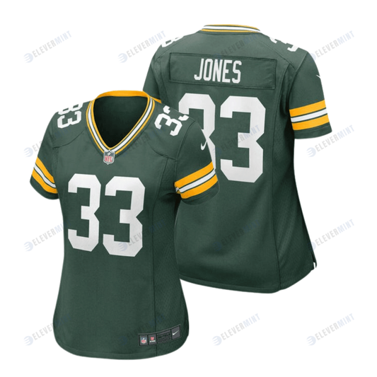 Aaron Jone 33 Green Bay Packers Women Home Game Jersey - Green