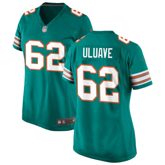 Alama Uluave Miami Dolphins Nike Women's Alternate Game Jersey - Aqua