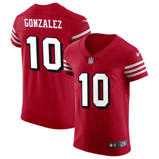 Zane Gonzalez San Francisco 49ers Nike Alternate Vapor Elite Jersey - Scarlet