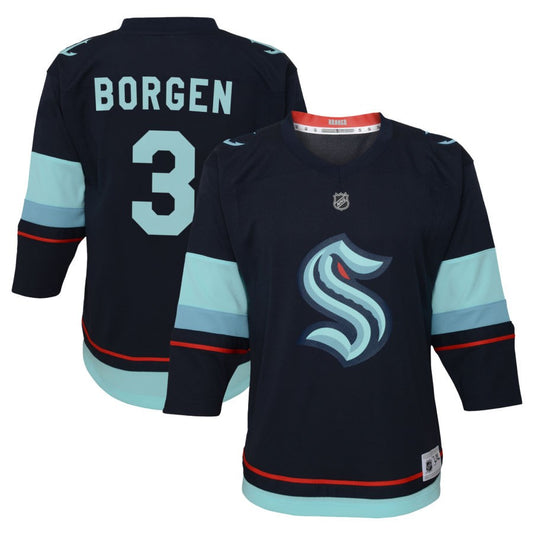 Will Borgen Seattle Kraken Toddler Home Replica Jersey - Navy