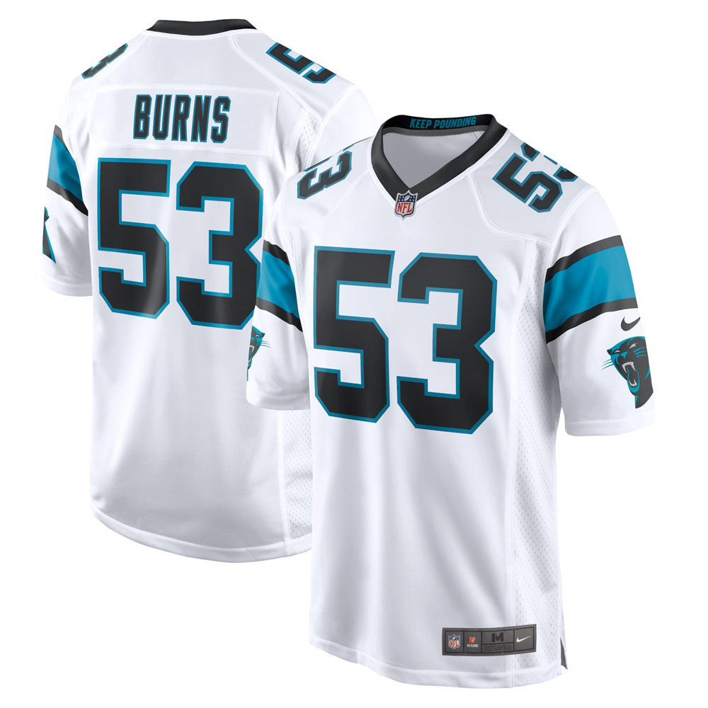 Youth Carolina Panthers Brian Burns Game Jersey - White