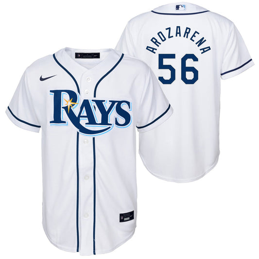 Youth Randy Arozarena Tampa Bay Rays Home White Replica Player Jersey