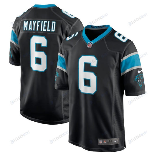 Baker Mayfield 6 Carolina Panthers Youth Player Game Jersey - Black