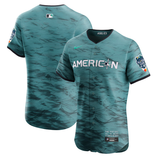 American League Nike 2023 MLB All-Star Game Vapor Premier Elite Jersey - Teal