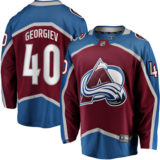 Alexandar Georgiev Colorado Avalanche Fanatics Branded Home Breakaway Player Jersey - Burgundy