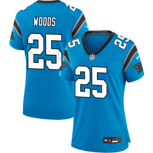 Xavier Woods  Carolina Panthers Nike Women's Alternate Game Jersey - Blue