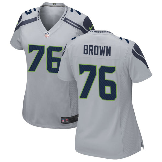 Ben Brown Seattle Seahawks Nike Women's Alternate Game Jersey - Gray