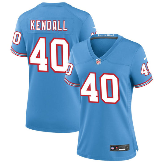 Anthony Kendall Tennessee Titans Nike Women's Oilers Throwback Game Jersey - Light Blue