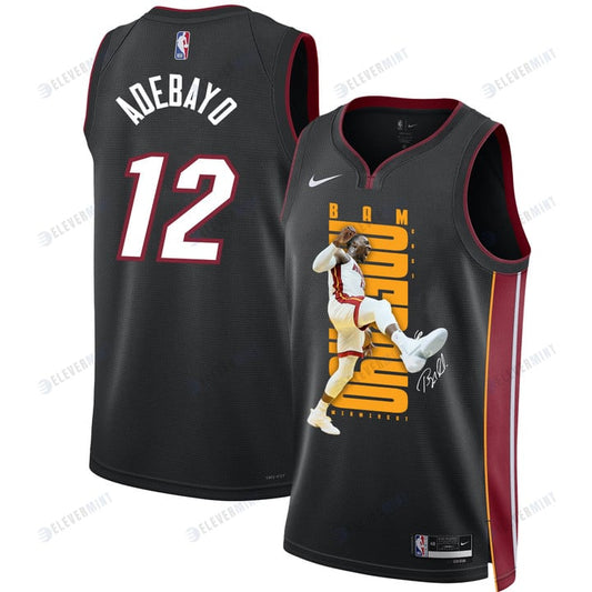 Bam Adebayo 12 Miami Heat Long-Range Assassin 2023 NBA Champions Swingman Jersey - Black