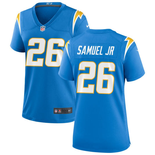 Asante Samuel Jr Los Angeles Chargers Nike Women's Game Jersey - Powder Blue