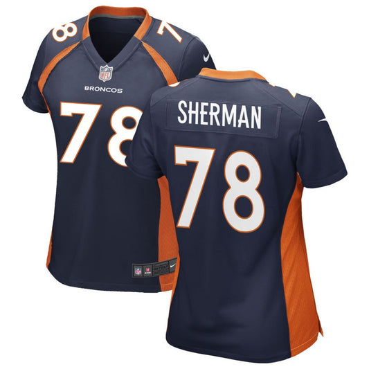 Will Sherman Denver Broncos Nike Women's Alternate Game Jersey - Navy